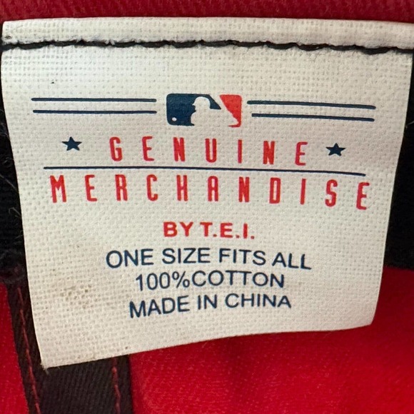 T.E.I. St Louis Cardinals Red Ball Cap Hat Embroidered Logo Adjustable Baseball - Picture 6 of 8